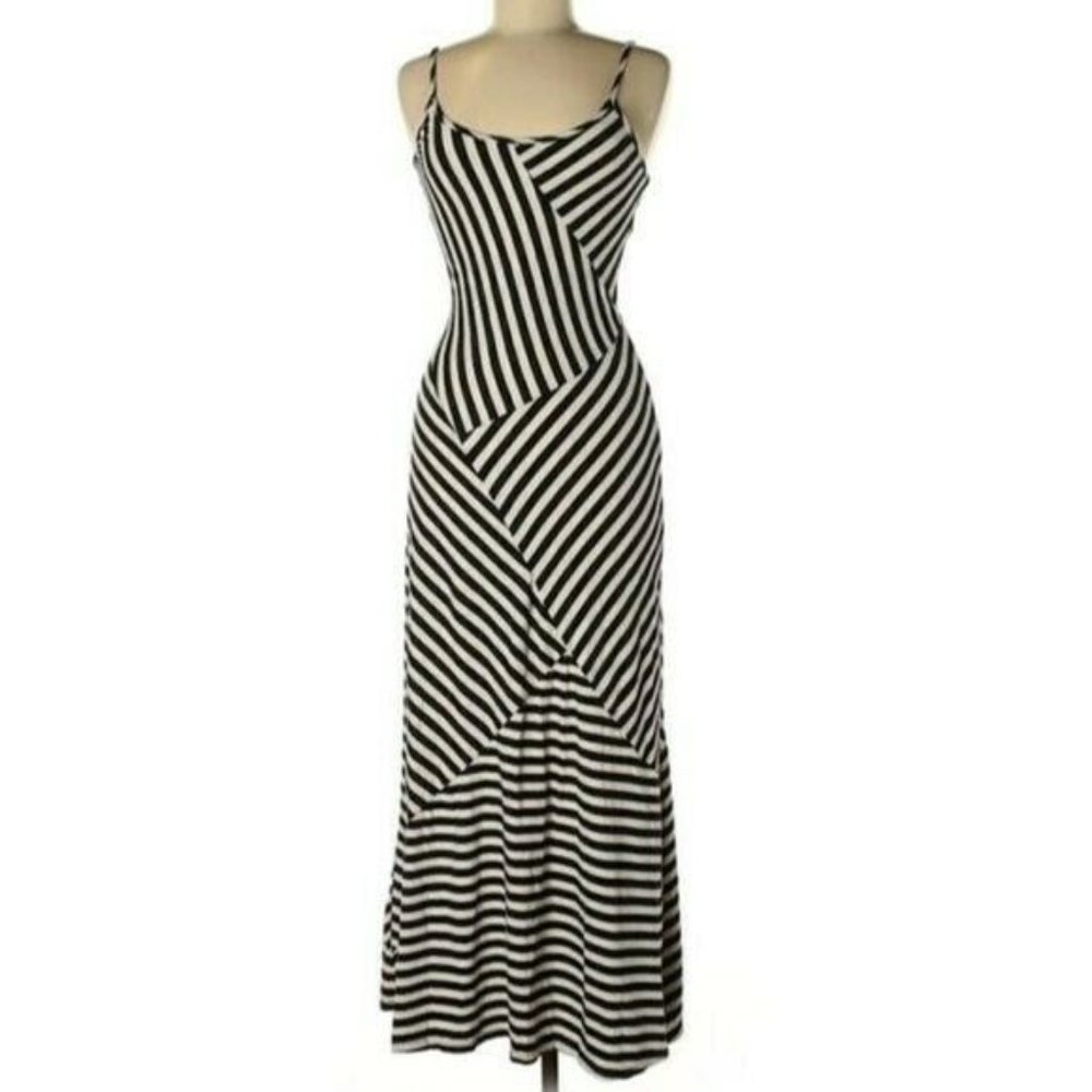 Monteau Los Angeles Striped Bodycon Maxi Dress